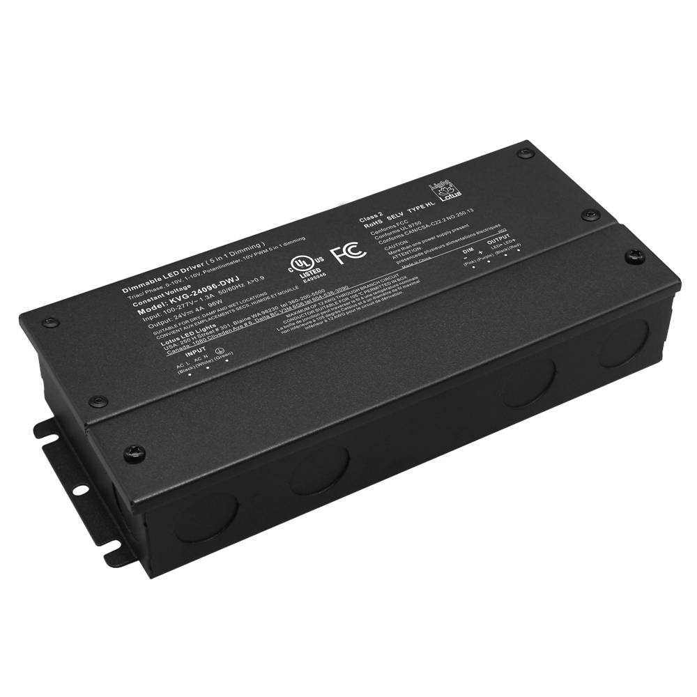 Lotus LED Lights KVG-24096-DWJ 24V 96W 5-In-1 Dimmable cULus Driver ...