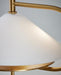 Generation Lighting Gesture Table Lamp Burnished Brass Finish With Milk White Glass Shade (KT1262BBS1)