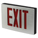 Best Lighting Products Exit Sign Single Face Red Letters Aluminum Housing Black Face Panel Battery Backup (KXTEU1RABEM-USA)