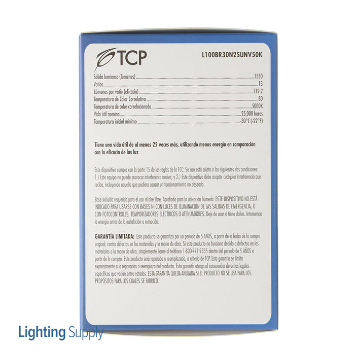 TCP LED 100W BR30 5000K 120-277V (L100BR30N25UNV50K)