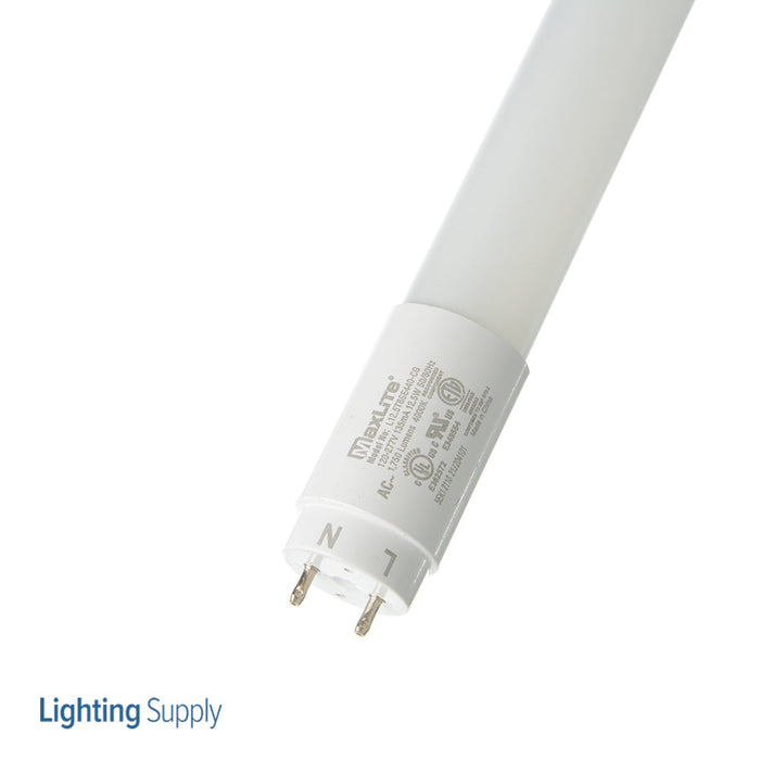 Maxlite 14098990 12.5W 4 Foot LED T8 Bypass 4000K Coated Glass UL-B (L12.5T8SE440-CG)