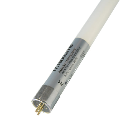 Maxlite 105049 16W 3 Foot LED Single-Ended/ Double-Ended Bypass T5 4000K Coated Glass UL Type-B (L16T5DE340-CG)