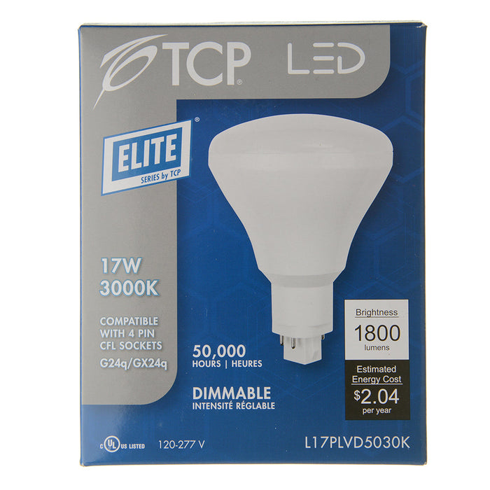 TCP LED 17W PL Vertical BR30 Dimmable 3000K (L17PLVD5030K)