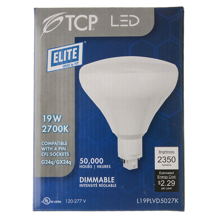 TCP LED 19W PL Vertical BR40 Dimmable 2700K (L19PLVD5027K)
