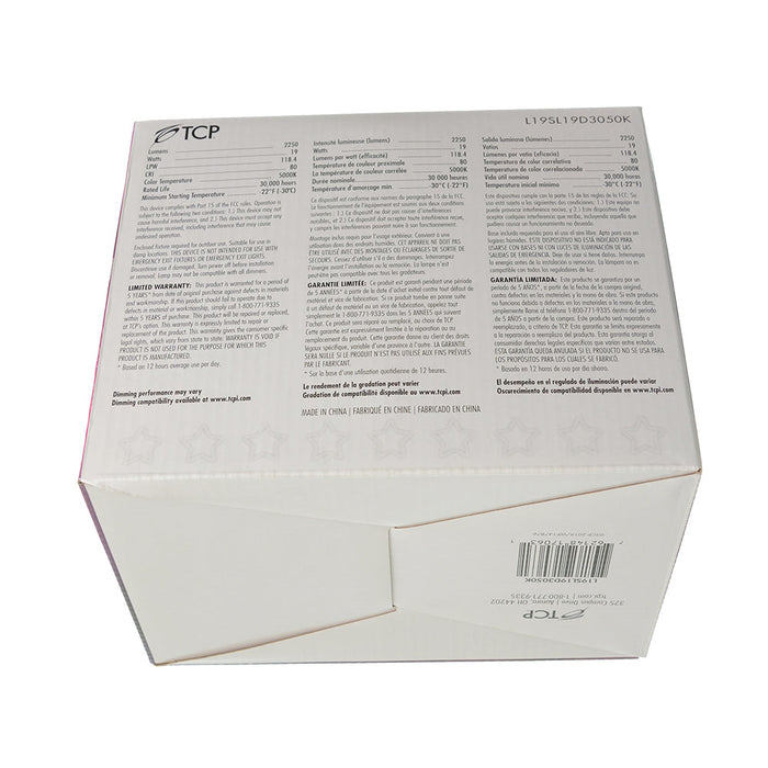 TCP LED Starlight Dimmable 19W 5000K (L19SL19D3050K)
