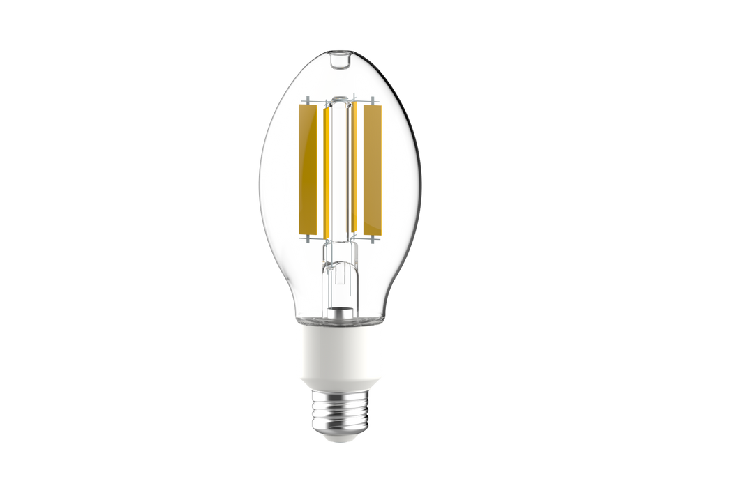 EIKO L28WED23-GC-850-U-E26 LED HID Replacement Filament Lamp 28W ED23.5 4000Lm 80 CRI 5000K 120-277V E26 Base (14636)