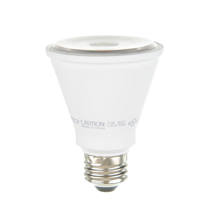 TCP LED PAR20 7W 3000K E26 Base Suitable For Wet Locations Dimmable 25 Degree Beam Angle (L50P20D2530KNFLCQ)