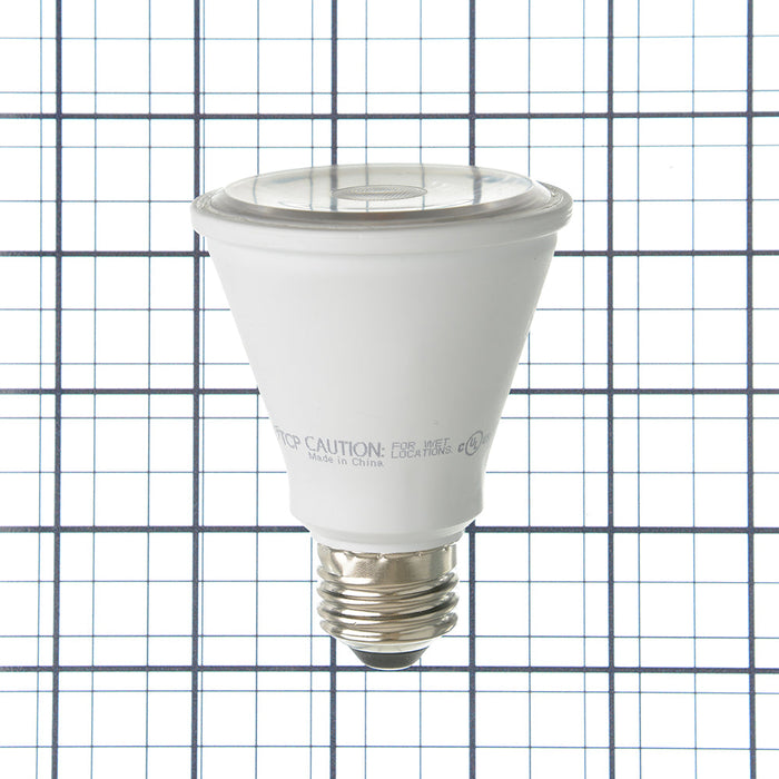 TCP LED PAR20 7W 3000K E26 Base Suitable For Wet Locations Dimmable 25 Degree Beam Angle (L50P20D2530KNFLCQ)