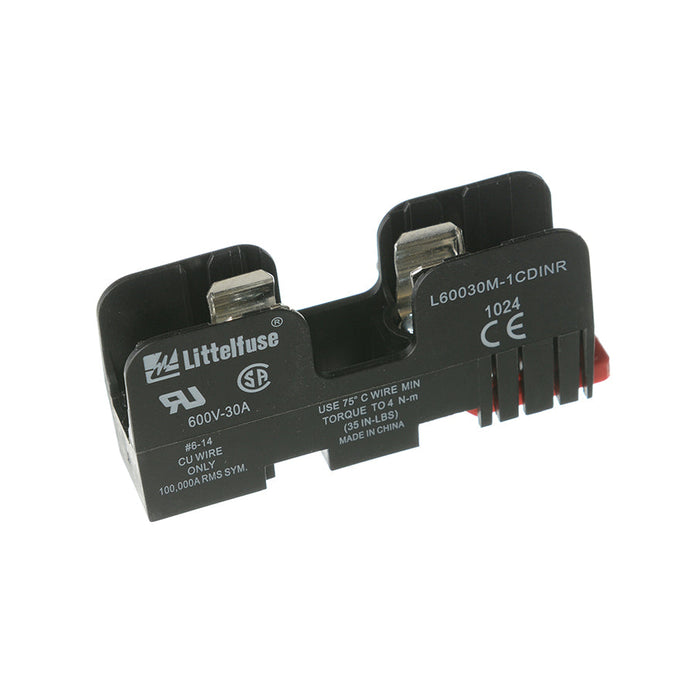Littelfuse Midget Fuse Block With Box Lug Terminal DIN Mount Releasable (L60030M1CDINR)