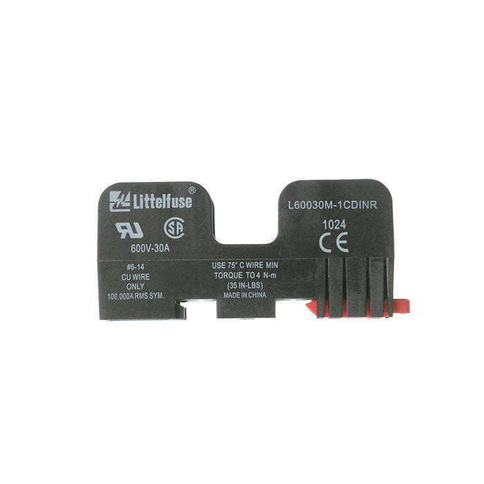 Littelfuse Midget Fuse Block With Box Lug Terminal DIN Mount Releasable (L60030M1CDINR)
