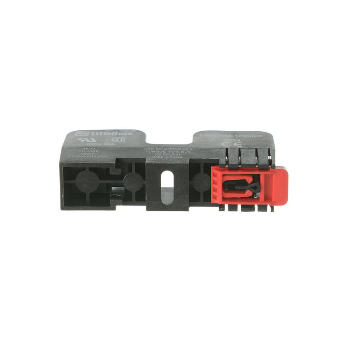 Littelfuse Midget Fuse Block With Box Lug Terminal DIN Mount Releasable (L60030M1CDINR)