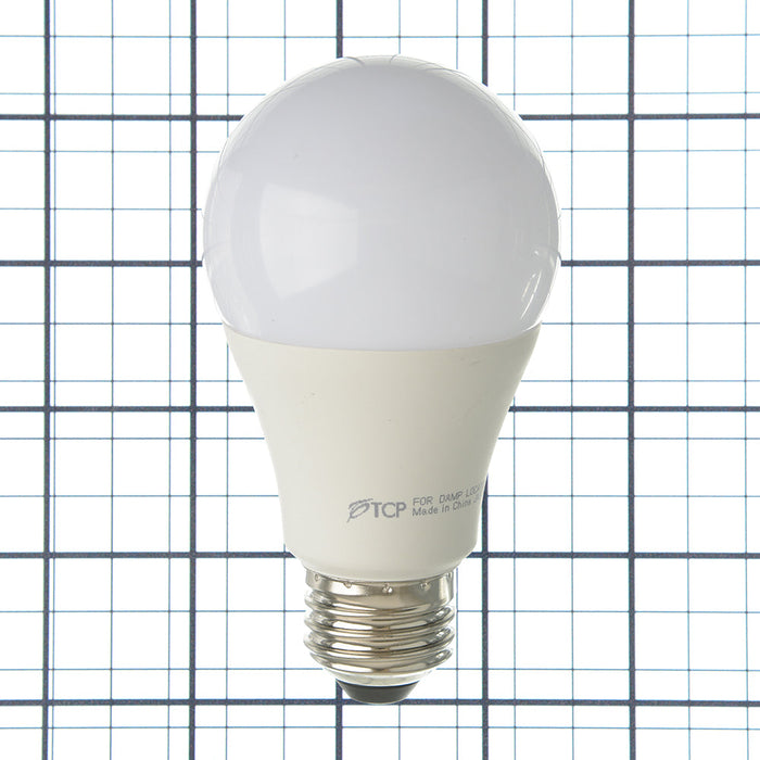TCP LED A-Lamp Series 10W A19 Dimmable 25000 Hours 60W Equivalent 3000K 800Lm E26 Base Omnidirectional Frost California Qualified (L60A19D2530KCQ)