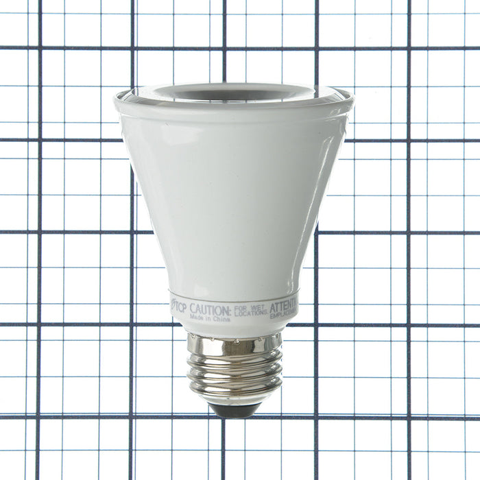 TCP LED 7W PAR20 Dimmable 2400K Flood 40 Degree Beam Angle 550Lm 80 CRI (L7P20D2524KFL)