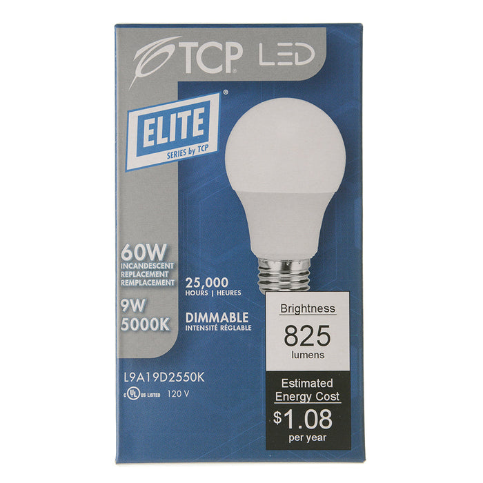 TCP LED 9W A19 Dimmable 5000K (L9A19D2550K)