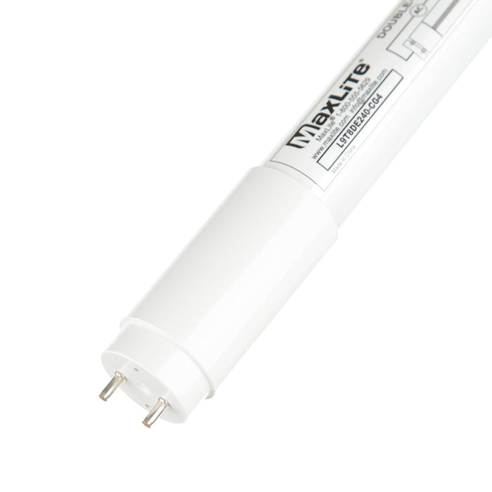 Maxlite 1409553 9W 2 Foot LED Double-Ended Bypass T8 4000K Coated Glass (UL Type-B) (L9T8DE240-CG4)