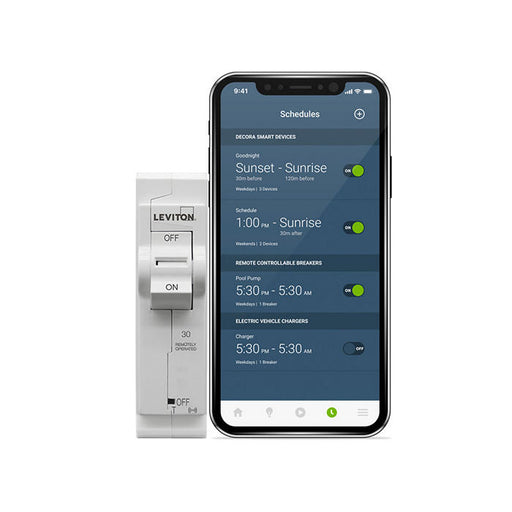 Leviton Smart Branch Circuit Breaker Basic 1-Pole 30A 10Ka Thermal-Magnetic (LB130-ST)