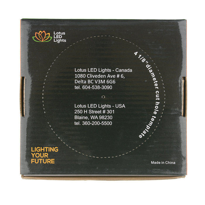 Lotus LED Lights 4 Inch 24V Dimmable Round Economy 11W LED 3000K White 110 Degree 700Lm Type IC Airtight Wet Locations 80 CRI (LB4R24V/30K/WH)