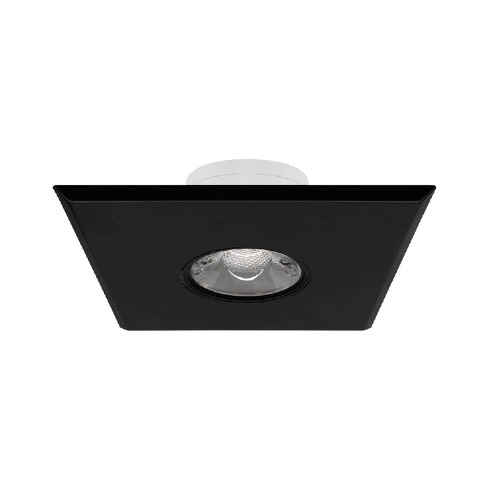 Lotus LED Lights 5 Inch Ultimate 2nd Gen J-Box Mount Or Retrofit LED 10W CCT Selectable 2700K/3000K/3500K/4000K/5000K Square Black 90 CRI (LBL-JB10W-5CCT-AC-SQ-BK)