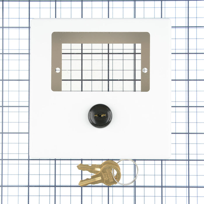 Leviton White Locking Cover For 1-Gang Center Station (LCV01-W)