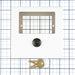Leviton White Locking Cover For 1-Gang Center Station (LCV01-W)