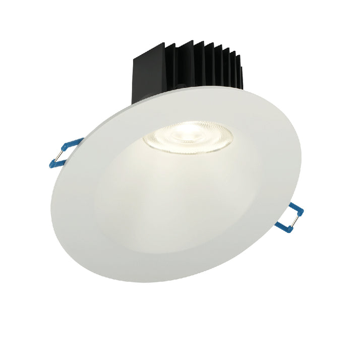 Lotus LED Lights 4 Inch Round 30 Degree Sloped Regressed LED 15W CCT Selectable 2700K/3000K/3500K/4000K/5000K White 38 Degree 1220-1390Lm Air-Tight 90 CRI (LD3R-5CCT-4RSL-WH)