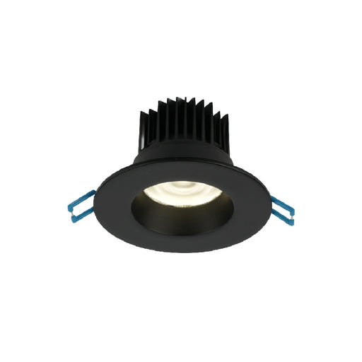 Lotus LED Lights 3 Inch Round Regressed LED 15W Dim To Warm 3000K-1800K Black 38 Degree 1300Lm Type IC Air-Tight Wet Location 90 CRI (LD3R-3018K-BK)