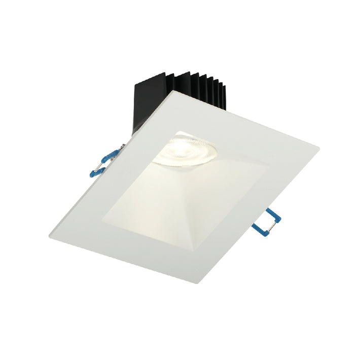 Lotus LED Lights 5 Inch Square 30 Degree Sloped Regressed LED 15W CCT Selectable 2700K/3000K/3500K/4000K/5000K White 38 Degree 1220-1400Lm Air-Tight 90 CRI (LD3S-5CCT-5SSL-WH)