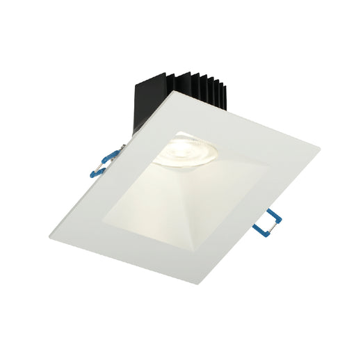 Lotus LED Lights 5 Inch Square 30 Degree Sloped Regressed LED 15W Dim To Warm 3000K-1800K White 38 Degree 1300Lm Air-Tight 90 CRI (LD3S-3018K-5SSL-WH)