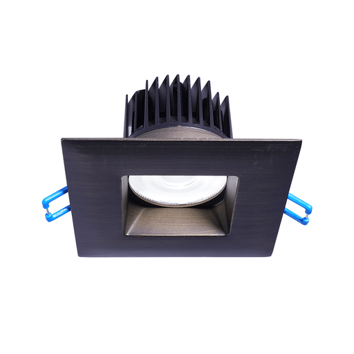 Lotus LED Lights 3 Inch Square Regressed LED 15W Dim To Warm 3000K-1800K Oil Rubbed Bronze 38 Degree 1300Lm Air-Tight 90 CRI (LD3S-3018K-ORB)