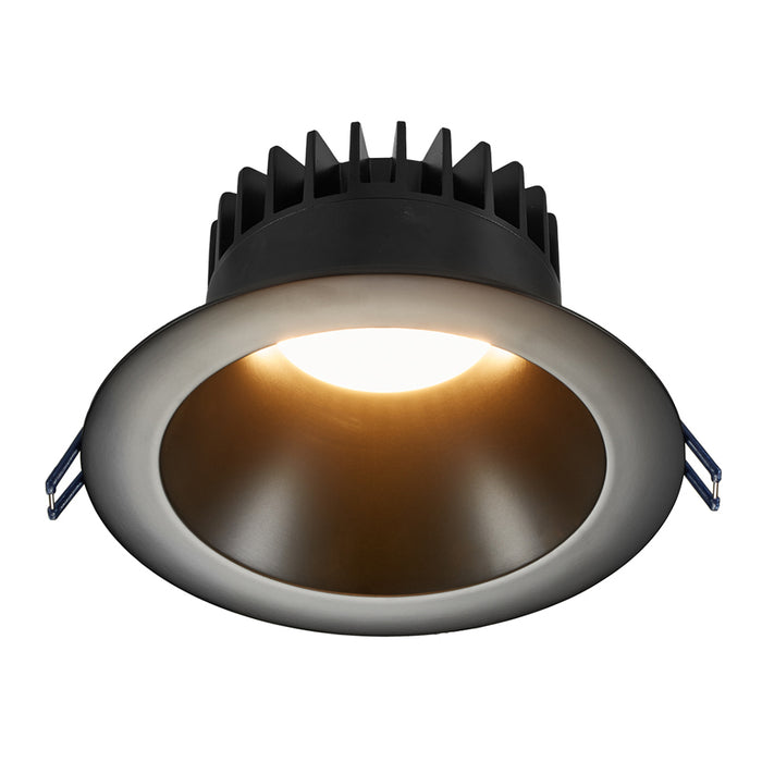 Lotus LED Lights 6 Inch Round Deep Regressed 18W Black Reflector/Trim 2700K 38 Degree 1500Lm Type IC Airtight Wet Locations 90 CRI (LD6R-27K-BR-BT)