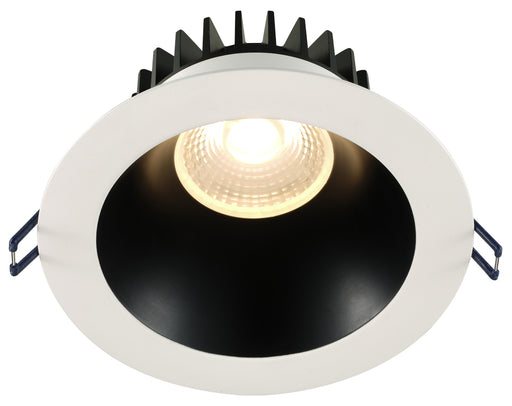 Lotus LED Lights 6 Inch Round Deep Regressed High Output 30W Black Reflector-White Trim 3000K 38 Degree 2700Lm Type IC Airtight 90 CRI (LD6R-30K-HO-BR-WT)