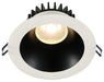 Lotus LED Lights 6 Inch Round Deep Regressed 18W Black Reflector-White Trim 5000K 38 Degree 1700Lm Type IC Airtight Wet Locations 90 CRI (LD6R-50K-BR-WT)