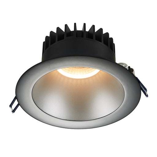 Lotus LED Lights 6 Inch Round Deep Regressed 18W Silver Reflector-Black Trim 3500K 38 Degree 1600Lm Type IC Airtight Wet Locations 90 CRI (LD6R-35K-SR-BT)