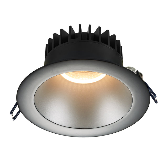 Lotus LED Lights 6 Inch Round Deep Regressed 18W Silver Reflector-Black Trim 3500K 38 Degree 1600Lm Type IC Airtight Wet Locations 90 CRI (LD6R-35K-SR-BT)