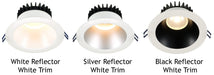 Lotus LED Lights 6 Inch Round Deep Regressed 18W White Reflector/Trim 4000K 38 Degree 1650Lm Type IC Airtight Wet Locations 90 CRI (LD6R-40K-WR-WT)