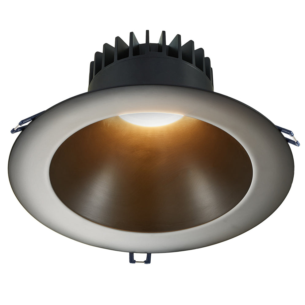 Lotus LED Lights LD8R-50K-HO-BR-BT 8 Inch Round Deep Regressed HO 30W ...