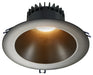 Lotus LED Lights 8 Inch Round Deep Regressed High Output 30W Black Reflector/Trim 4000K 38 Degree 2900Lm Type IC Airtight Wet Locations 90 CRI (LD8R-40K-HO-BR-BT)