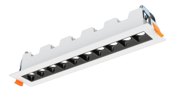 Westgate Manufacturing Snap-In 12 Inch 12-Head Optic Linear Light 18W 1200Lm CCT Selectable 2700K/3000K/3500K/4000K/5000K 90 CRI 45 Degree Dimming (LDLS-12-MCT5)