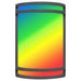 Westgate Manufacturing 7 Inch Indoor/Outdoor Wall Sconce 15W CCT Selectable 2700K/3000K/3500K/4000K/5000K And RGB 980Lm 120V WG App Or Remote Control Black (LDS-RGBW-BK)
