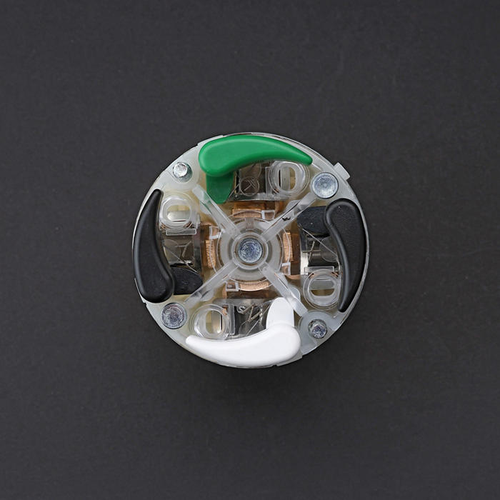Leviton Black And White Lever Edge 20A 125/250V Locking Plug 3-Pole 4-Wire NEMA L14-20P Grounding Industrial Grade (2411E)