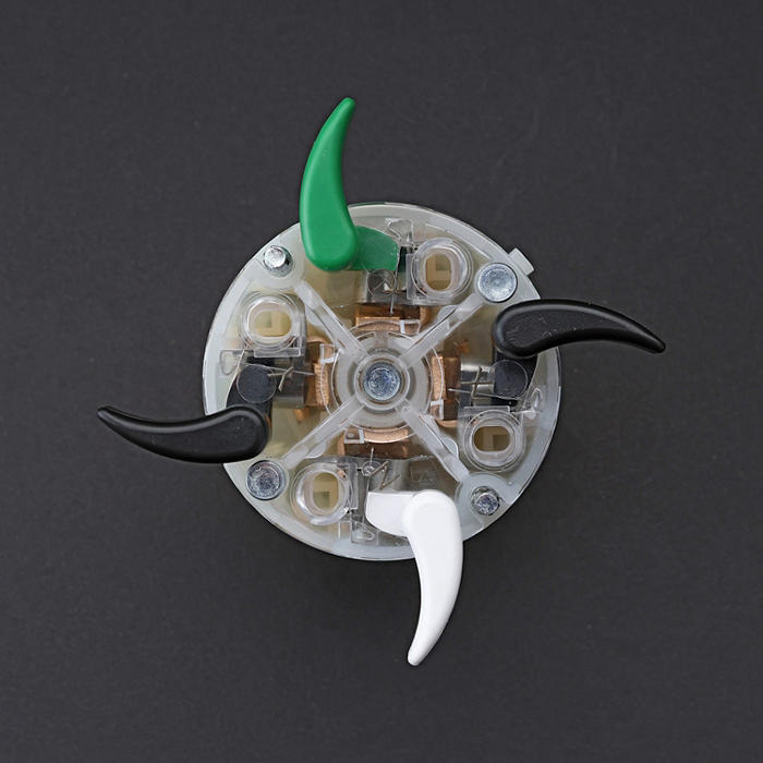 Leviton Black And White Lever Edge 20A 125/250V Locking Plug 3-Pole 4-Wire NEMA L14-20P Grounding Industrial Grade (2411E)