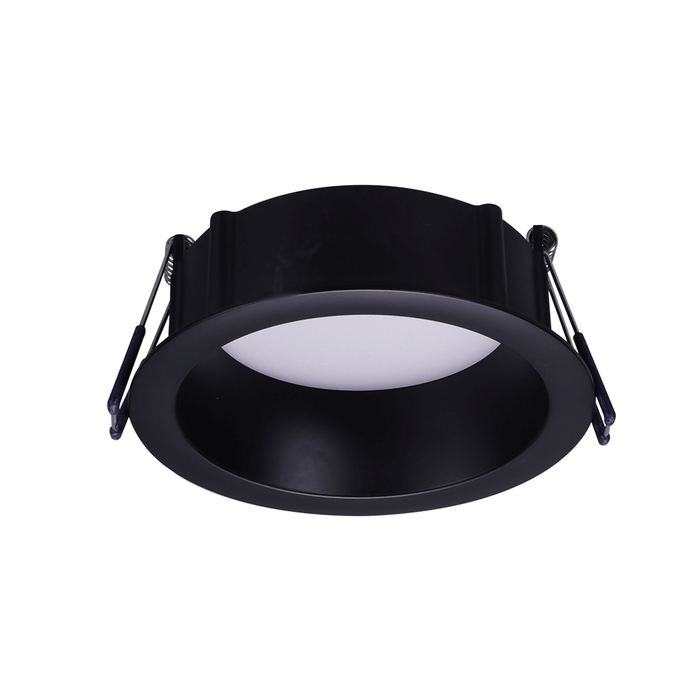 Lotus LED Lights 4 Inch Round Deep Regressed ECO 11W LED CCT Selectable 2700K/3000K/3500K/4000K/5000K Black 90 CRI (LE4RR-5CCT-BK)