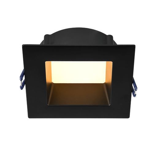 Lotus LED Lights 4 Inch Square Deep Regressed ECO 11W LED CCT Selectable 2700K/3000K/3500K/4000K/5000K Black 90 CRI (LE4SR-5CCT-BK)