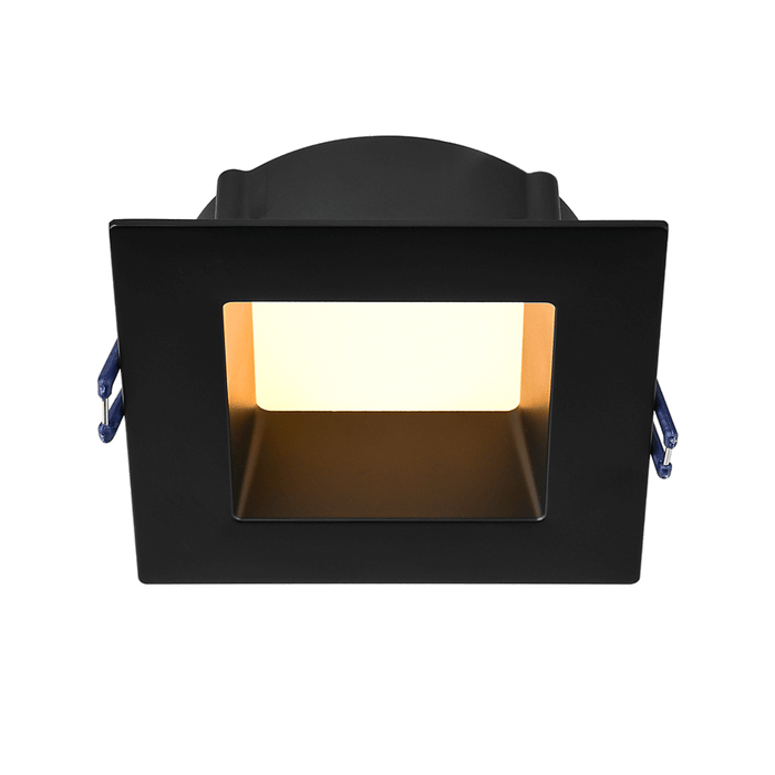 Lotus LED Lights 4 Inch Square Deep Regressed ECO 11W LED CCT Selectable 2700K/3000K/3500K/4000K/5000K Black 90 CRI (LE4SR-5CCT-BK)