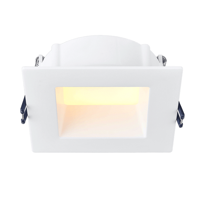 Lotus LED Lights 4 Inch Square Deep Regressed ECO 11W LED CCT Selectable 2700K/3000K/3500K/4000K/5000K White 90 CRI (LE4SR-5CCT-WH)