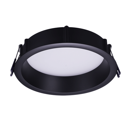 Lotus LED Lights 6 Inch Round Deep Regressed ECO 14.5W LED CCT Selectable 2700K/3000K/3500K/4000K/5000K Black 1390Lm 90 CRI (LE6RR-5CCT-BK)