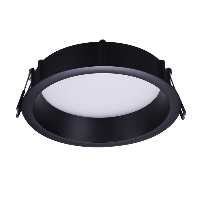 Lotus LED Lights 6 Inch Round Deep Regressed ECO 14.5W LED CCT Selectable 2700K/3000K/3500K/4000K/5000K Black 1390Lm 90 CRI (LE6RR-5CCT-BK)