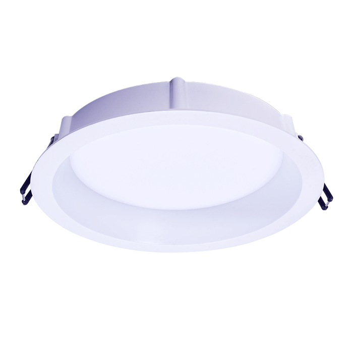 Lotus LED Lights 6 Inch Round Deep Regressed ECO 14.5W LED CCT Selectable 2700K/3000K/3500K/4000K/5000K White 1390Lm 90 CRI (LE6RR-5CCT-WH)