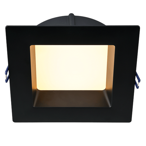 Lotus LED Lights 6 Inch Square Deep Regressed ECO 14.5W LED CCT Selectable 2700K/3000K/3500K/4000K/5000K Black 760Lm 90 CRI (LE6SR-5CCT-BK)