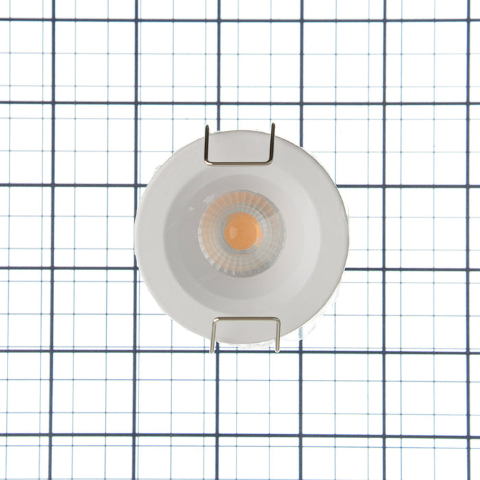 Lotus LED Lights 2 Inch Mini Recessed LED Round White 24V AC/DC 6W 3000K 480Lm 38 Degree Airtight Damp Location 90 CRI (LED-1-S6W-30K-T1-R-WH)